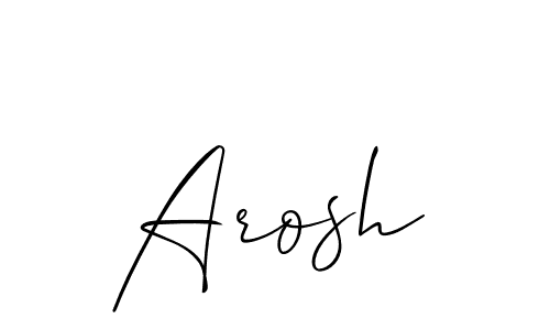 Make a short Arosh signature style. Manage your documents anywhere anytime using Allison_Script. Create and add eSignatures, submit forms, share and send files easily. Arosh signature style 2 images and pictures png