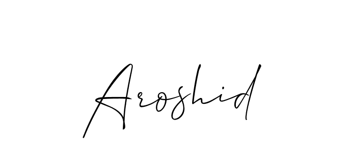Aroshid stylish signature style. Best Handwritten Sign (Allison_Script) for my name. Handwritten Signature Collection Ideas for my name Aroshid. Aroshid signature style 2 images and pictures png
