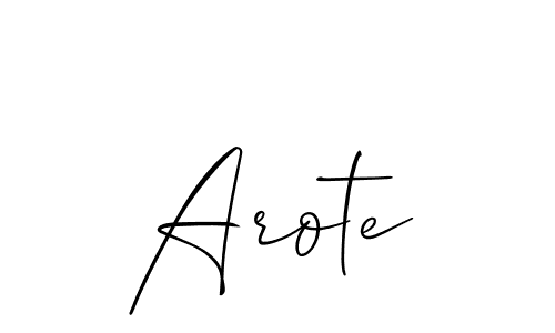 Also You can easily find your signature by using the search form. We will create Arote name handwritten signature images for you free of cost using Allison_Script sign style. Arote signature style 2 images and pictures png