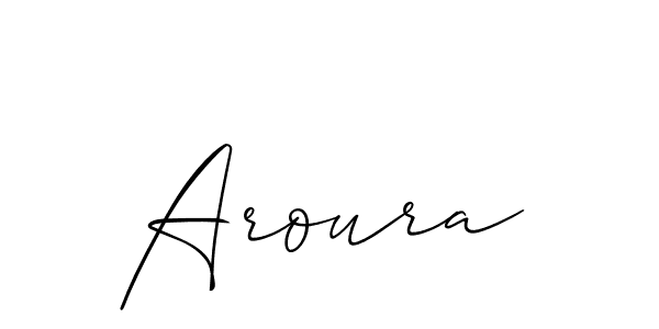 How to make Aroura name signature. Use Allison_Script style for creating short signs online. This is the latest handwritten sign. Aroura signature style 2 images and pictures png
