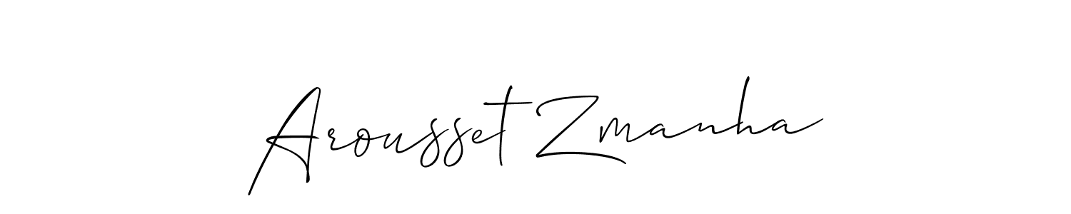 Make a short Arousset Zmanha signature style. Manage your documents anywhere anytime using Allison_Script. Create and add eSignatures, submit forms, share and send files easily. Arousset Zmanha signature style 2 images and pictures png