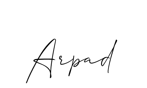 The best way (Allison_Script) to make a short signature is to pick only two or three words in your name. The name Arpad include a total of six letters. For converting this name. Arpad signature style 2 images and pictures png