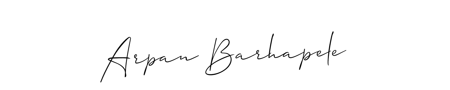 How to make Arpan Barhapele signature? Allison_Script is a professional autograph style. Create handwritten signature for Arpan Barhapele name. Arpan Barhapele signature style 2 images and pictures png