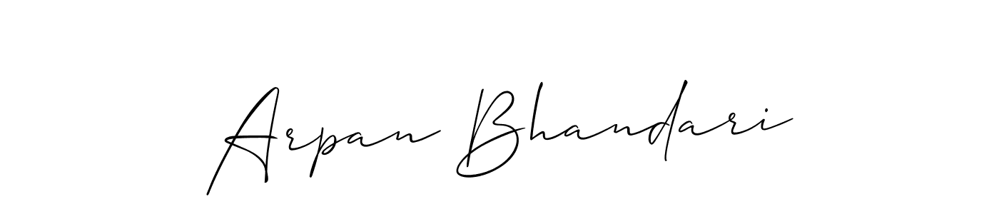 Here are the top 10 professional signature styles for the name Arpan Bhandari. These are the best autograph styles you can use for your name. Arpan Bhandari signature style 2 images and pictures png