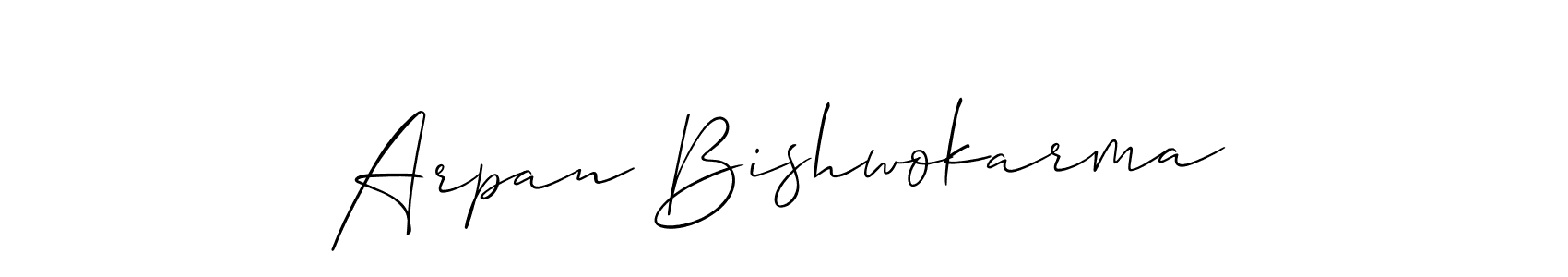 This is the best signature style for the Arpan Bishwokarma name. Also you like these signature font (Allison_Script). Mix name signature. Arpan Bishwokarma signature style 2 images and pictures png