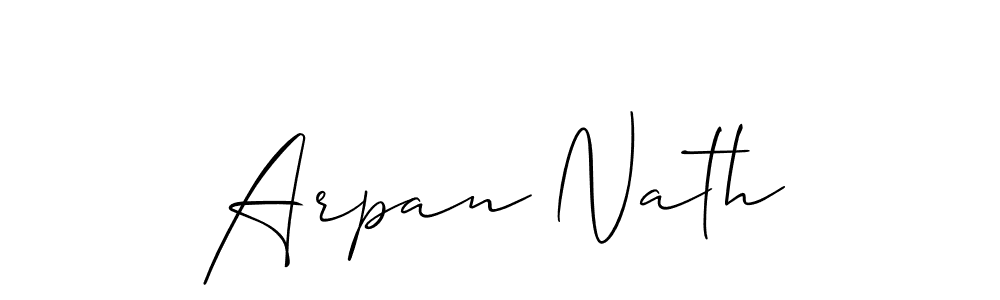 How to Draw Arpan Nath signature style? Allison_Script is a latest design signature styles for name Arpan Nath. Arpan Nath signature style 2 images and pictures png