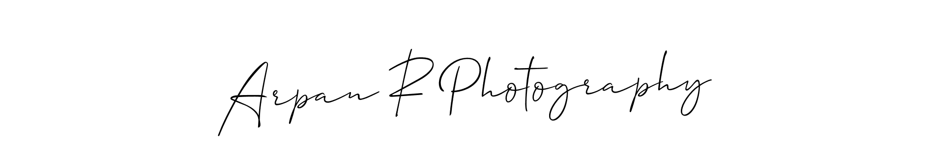 This is the best signature style for the Arpan R Photography name. Also you like these signature font (Allison_Script). Mix name signature. Arpan R Photography signature style 2 images and pictures png