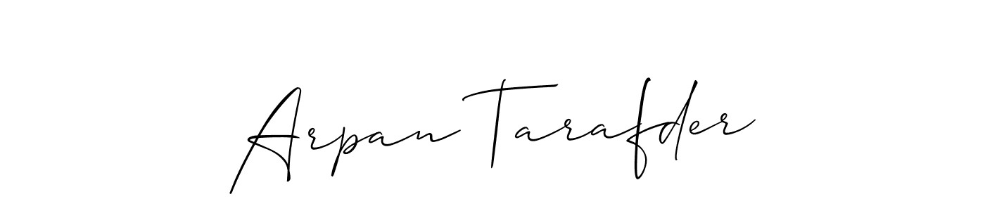 Also we have Arpan Tarafder name is the best signature style. Create professional handwritten signature collection using Allison_Script autograph style. Arpan Tarafder signature style 2 images and pictures png