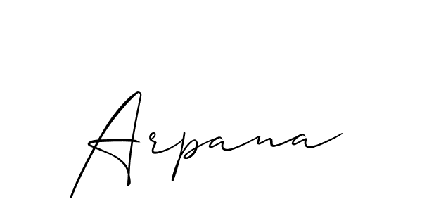 The best way (Allison_Script) to make a short signature is to pick only two or three words in your name. The name Arpana include a total of six letters. For converting this name. Arpana signature style 2 images and pictures png