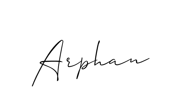 You should practise on your own different ways (Allison_Script) to write your name (Arphan) in signature. don't let someone else do it for you. Arphan signature style 2 images and pictures png