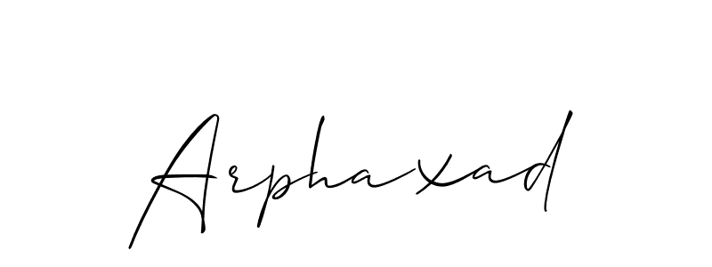 How to make Arphaxad signature? Allison_Script is a professional autograph style. Create handwritten signature for Arphaxad name. Arphaxad signature style 2 images and pictures png