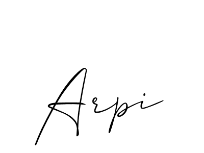 You should practise on your own different ways (Allison_Script) to write your name (Arpi) in signature. don't let someone else do it for you. Arpi signature style 2 images and pictures png