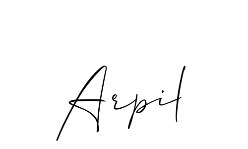 Make a beautiful signature design for name Arpil. Use this online signature maker to create a handwritten signature for free. Arpil signature style 2 images and pictures png