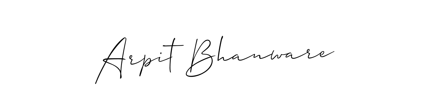 This is the best signature style for the Arpit Bhanware name. Also you like these signature font (Allison_Script). Mix name signature. Arpit Bhanware signature style 2 images and pictures png