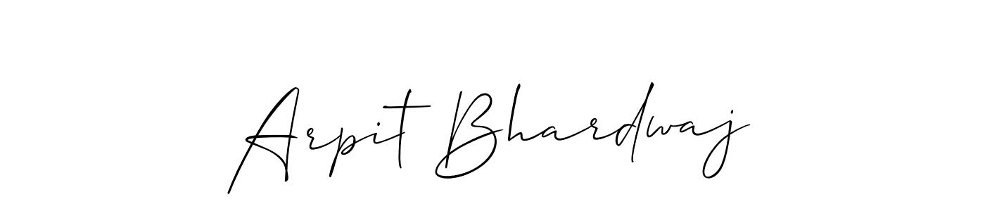 Use a signature maker to create a handwritten signature online. With this signature software, you can design (Allison_Script) your own signature for name Arpit Bhardwaj. Arpit Bhardwaj signature style 2 images and pictures png