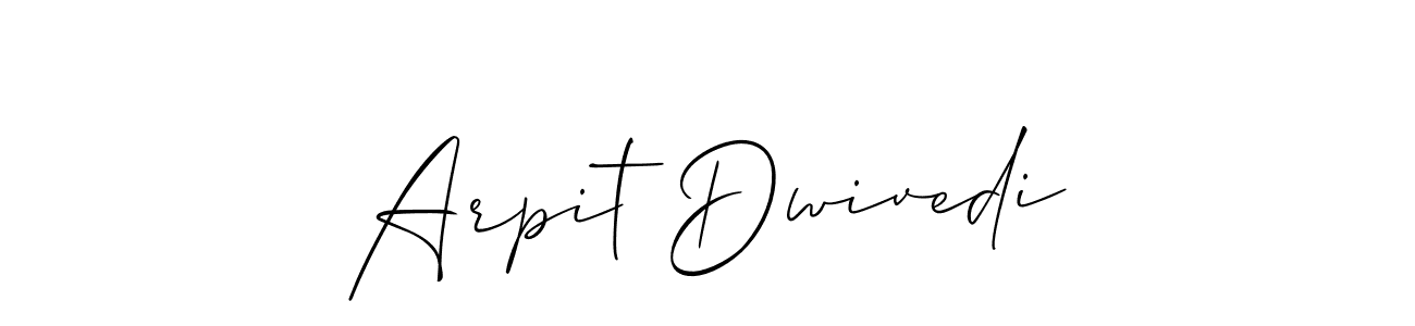 Also You can easily find your signature by using the search form. We will create Arpit Dwivedi name handwritten signature images for you free of cost using Allison_Script sign style. Arpit Dwivedi signature style 2 images and pictures png