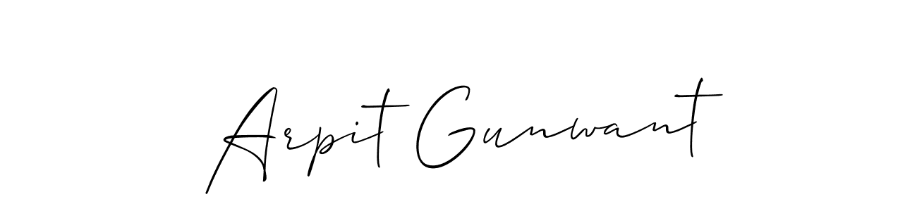 Best and Professional Signature Style for Arpit Gunwant. Allison_Script Best Signature Style Collection. Arpit Gunwant signature style 2 images and pictures png