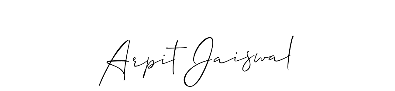 How to Draw Arpit Jaiswal signature style? Allison_Script is a latest design signature styles for name Arpit Jaiswal. Arpit Jaiswal signature style 2 images and pictures png