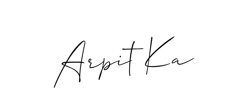 Here are the top 10 professional signature styles for the name Arpit Ka. These are the best autograph styles you can use for your name. Arpit Ka signature style 2 images and pictures png