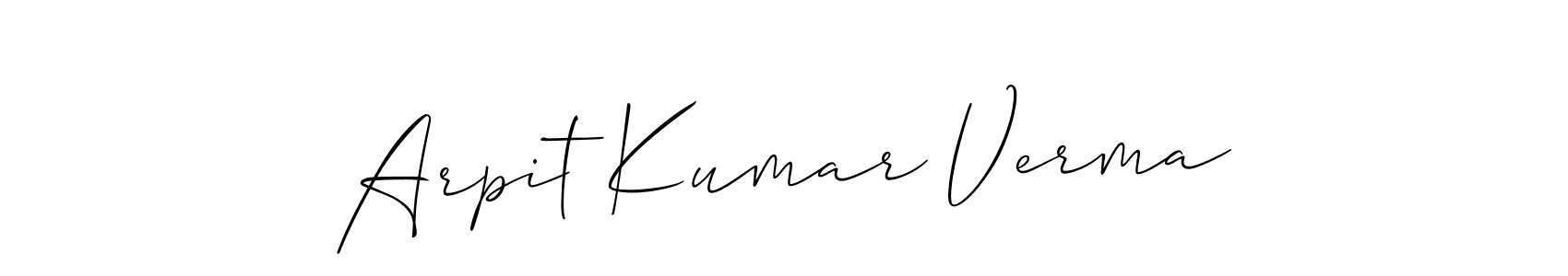 Once you've used our free online signature maker to create your best signature Allison_Script style, it's time to enjoy all of the benefits that Arpit Kumar Verma name signing documents. Arpit Kumar Verma signature style 2 images and pictures png