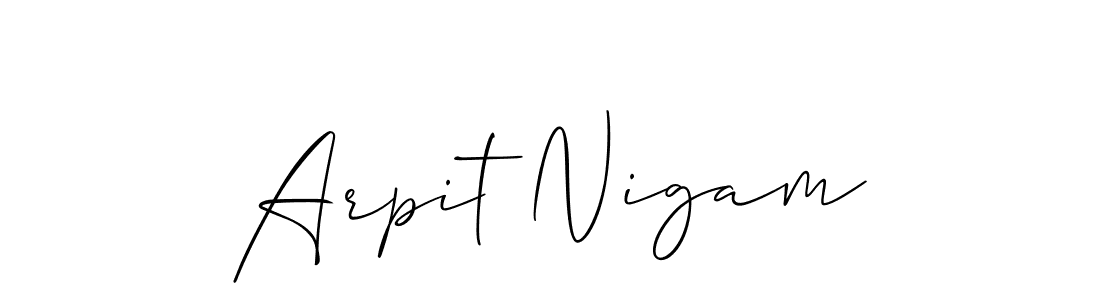 Make a beautiful signature design for name Arpit Nigam. Use this online signature maker to create a handwritten signature for free. Arpit Nigam signature style 2 images and pictures png