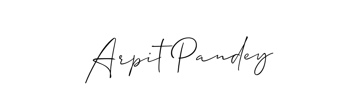 Design your own signature with our free online signature maker. With this signature software, you can create a handwritten (Allison_Script) signature for name Arpit Pandey. Arpit Pandey signature style 2 images and pictures png