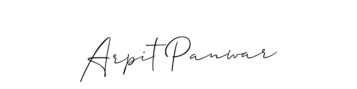 Also You can easily find your signature by using the search form. We will create Arpit Panwar name handwritten signature images for you free of cost using Allison_Script sign style. Arpit Panwar signature style 2 images and pictures png
