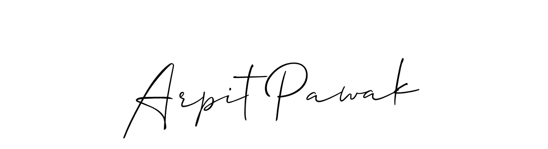 Also we have Arpit Pawak name is the best signature style. Create professional handwritten signature collection using Allison_Script autograph style. Arpit Pawak signature style 2 images and pictures png