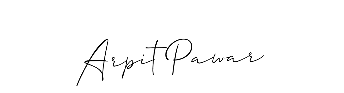 It looks lik you need a new signature style for name Arpit Pawar. Design unique handwritten (Allison_Script) signature with our free signature maker in just a few clicks. Arpit Pawar signature style 2 images and pictures png