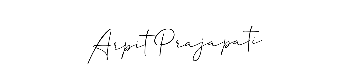 Best and Professional Signature Style for Arpit Prajapati. Allison_Script Best Signature Style Collection. Arpit Prajapati signature style 2 images and pictures png