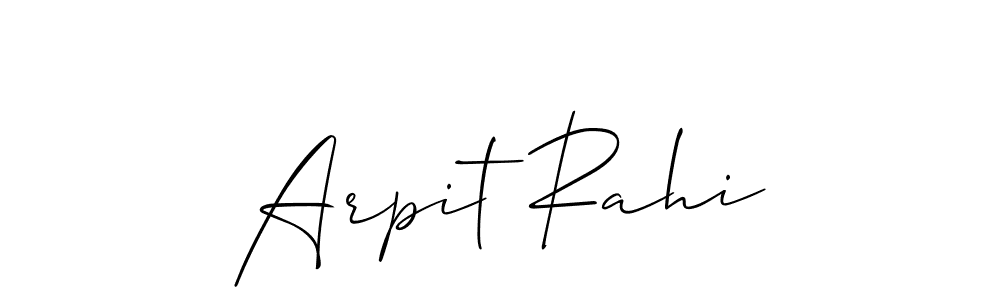 Make a short Arpit Rahi signature style. Manage your documents anywhere anytime using Allison_Script. Create and add eSignatures, submit forms, share and send files easily. Arpit Rahi signature style 2 images and pictures png