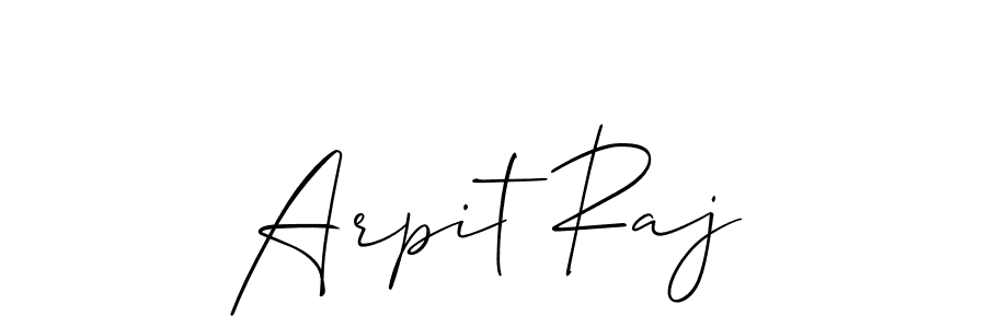 Best and Professional Signature Style for Arpit Raj. Allison_Script Best Signature Style Collection. Arpit Raj signature style 2 images and pictures png