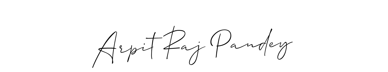 if you are searching for the best signature style for your name Arpit Raj Pandey. so please give up your signature search. here we have designed multiple signature styles  using Allison_Script. Arpit Raj Pandey signature style 2 images and pictures png