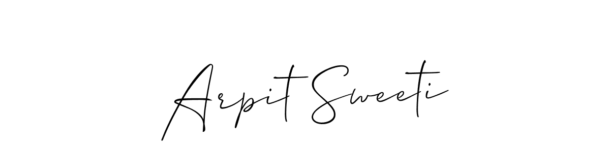 Make a beautiful signature design for name Arpit Sweeti. Use this online signature maker to create a handwritten signature for free. Arpit Sweeti signature style 2 images and pictures png