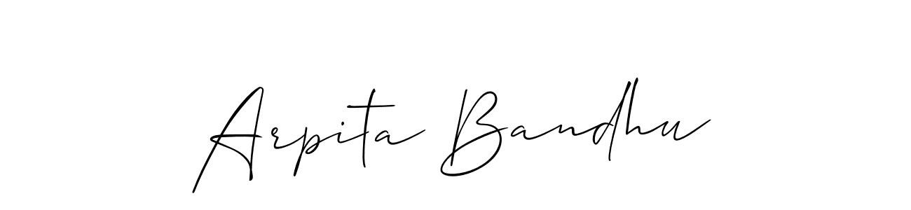 Make a beautiful signature design for name Arpita Bandhu. Use this online signature maker to create a handwritten signature for free. Arpita Bandhu signature style 2 images and pictures png