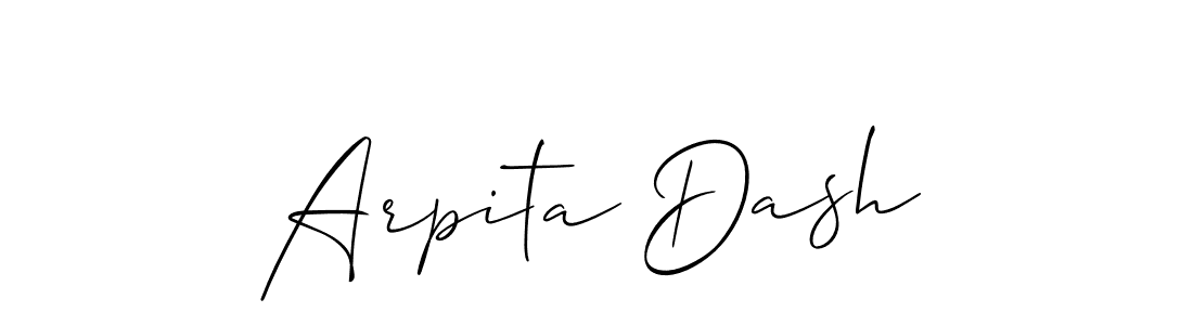 Also we have Arpita Dash name is the best signature style. Create professional handwritten signature collection using Allison_Script autograph style. Arpita Dash signature style 2 images and pictures png