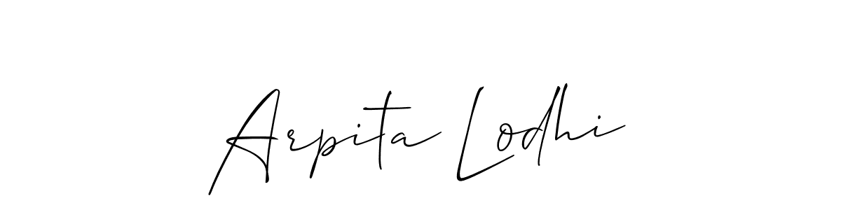 You can use this online signature creator to create a handwritten signature for the name Arpita Lodhi. This is the best online autograph maker. Arpita Lodhi signature style 2 images and pictures png