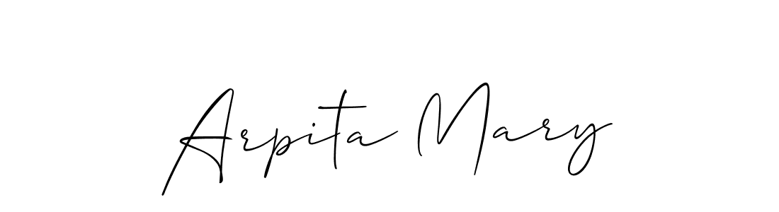 You can use this online signature creator to create a handwritten signature for the name Arpita Mary. This is the best online autograph maker. Arpita Mary signature style 2 images and pictures png