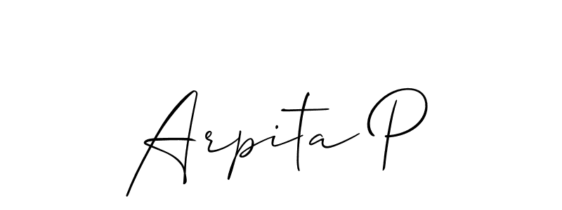 See photos of Arpita P official signature by Spectra . Check more albums & portfolios. Read reviews & check more about Allison_Script font. Arpita P signature style 2 images and pictures png