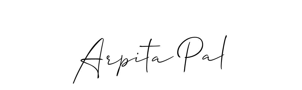 Make a beautiful signature design for name Arpita Pal. With this signature (Allison_Script) style, you can create a handwritten signature for free. Arpita Pal signature style 2 images and pictures png