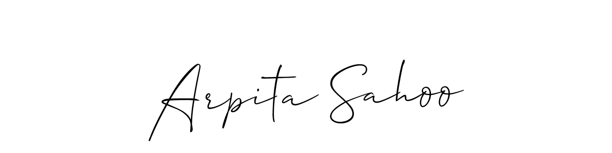 Also we have Arpita Sahoo name is the best signature style. Create professional handwritten signature collection using Allison_Script autograph style. Arpita Sahoo signature style 2 images and pictures png