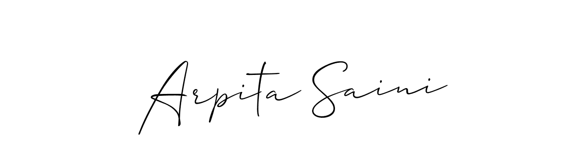 Here are the top 10 professional signature styles for the name Arpita Saini. These are the best autograph styles you can use for your name. Arpita Saini signature style 2 images and pictures png