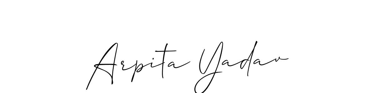 Check out images of Autograph of Arpita Yadav name. Actor Arpita Yadav Signature Style. Allison_Script is a professional sign style online. Arpita Yadav signature style 2 images and pictures png