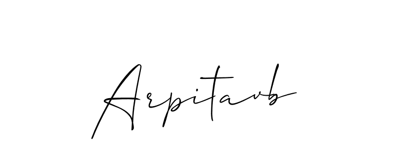 Create a beautiful signature design for name Arpitavb. With this signature (Allison_Script) fonts, you can make a handwritten signature for free. Arpitavb signature style 2 images and pictures png