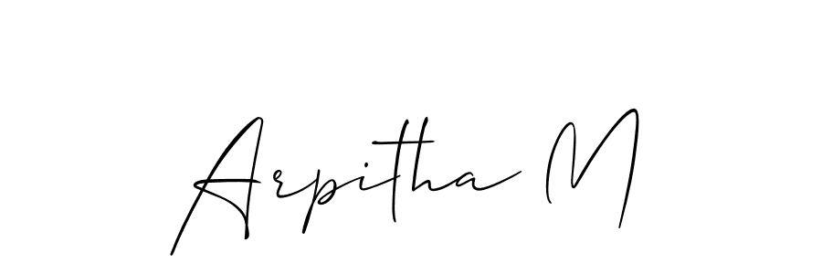 Here are the top 10 professional signature styles for the name Arpitha M. These are the best autograph styles you can use for your name. Arpitha M signature style 2 images and pictures png