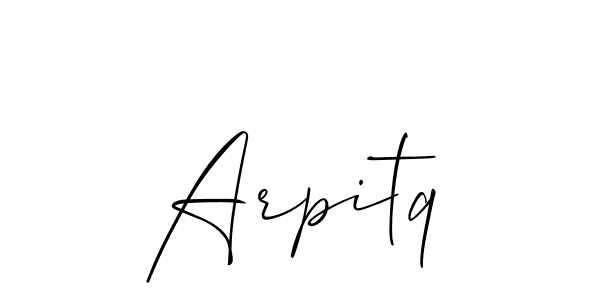 You should practise on your own different ways (Allison_Script) to write your name (Arpitq) in signature. don't let someone else do it for you. Arpitq signature style 2 images and pictures png