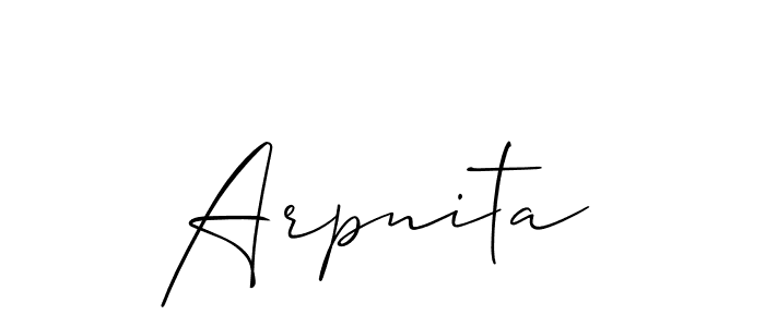 Once you've used our free online signature maker to create your best signature Allison_Script style, it's time to enjoy all of the benefits that Arpnita name signing documents. Arpnita signature style 2 images and pictures png