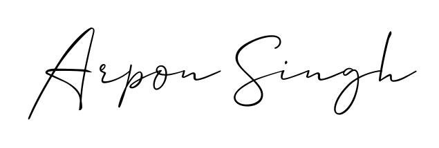 A dynamic signature style for Arpon Singh using Allison_Script script. Designed to look authentic, handwritten, and professional. Arpon Singh signature style 2 images and pictures png