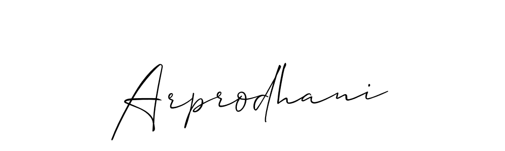 Here are the top 10 professional signature styles for the name Arprodhani. These are the best autograph styles you can use for your name. Arprodhani signature style 2 images and pictures png