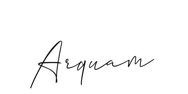 How to Draw Arquam signature style? Allison_Script is a latest design signature styles for name Arquam. Arquam signature style 2 images and pictures png